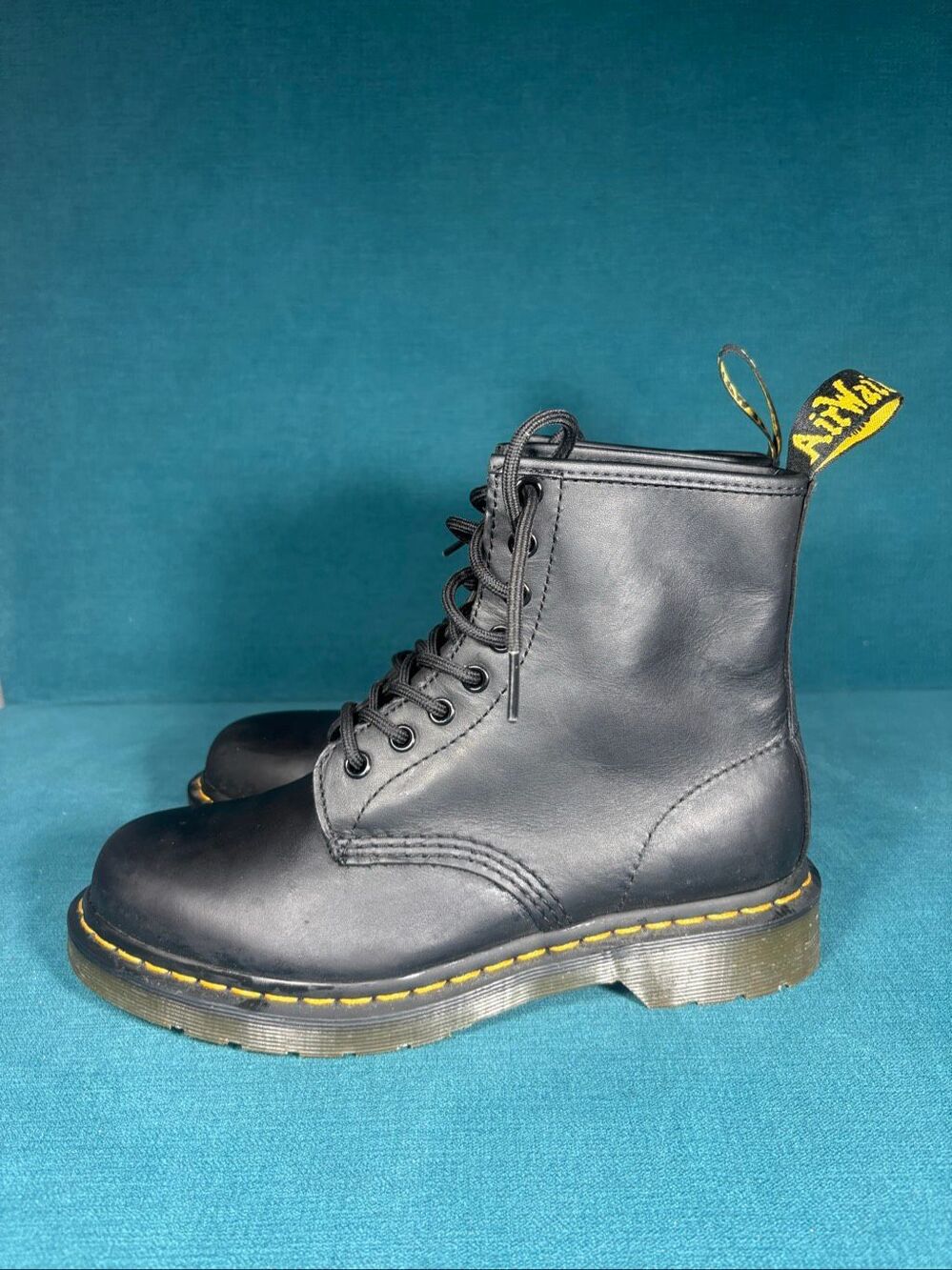 Dr. Martens 1460 Black Nappa Leather Boots Unisex Men 7 Women 8 EU 39